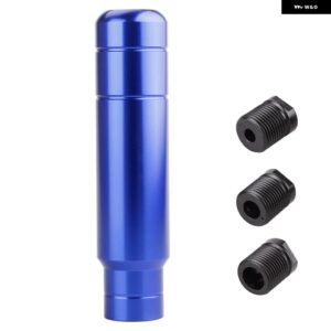 スタイル 13CM アルミ製 車用 ギア シフト ノブ シフター レバー ヘッド 汎用 カー マニュアル トランス ミッション RS-SFN128 - blue