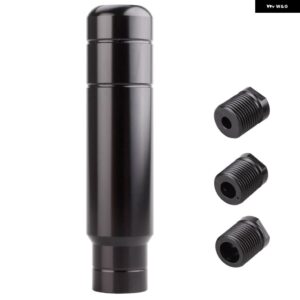 スタイル 13CM アルミ製 車用 ギア シフト ノブ シフター レバー ヘッド 汎用 カー マニュアル トランス ミッション RS-SFN128 - black