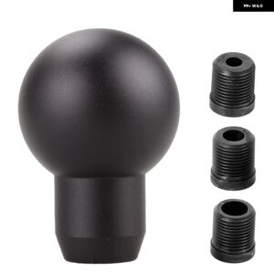 汎用 アルミ 合金 ギア シフト ノブラウンドボールフロストギア レバー ノブレーシングカーギアハンドルノブRS-SFN116 - black