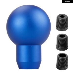 汎用 アルミ 合金 ギア シフト ノブラウンドボールフロストギア レバー ノブレーシングカーギアハンドルノブRS-SFN116 - blue