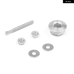 1.25インチ 汎用 スタイル プッシュ ボタン ビレット フードピン ロッククリップキット BMW など車用クイックピン BX102253 - Silver