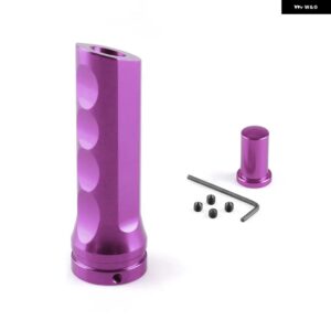 自動車用アルミハンドブレーキスリーブ ハンドブレーキハンドル ハンド プロテクター カバー 1個 - purple