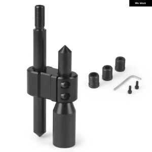 M12*1.25 車用アルミ H型 シフト ノブ 延長 エクステンダー ギア シフター 3 アダプター 付き BX102546-BK - black