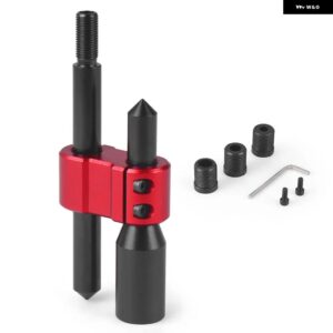 M12*1.25 車用アルミ H型 シフト ノブ 延長 エクステンダー ギア シフター 3 アダプター 付き BX102546-BK - Red