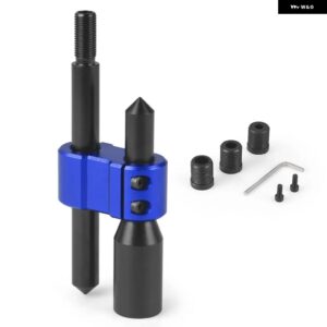 M12*1.25 車用アルミ H型 シフト ノブ 延長 エクステンダー ギア シフター 3 アダプター 付き BX102546-BK - Blue