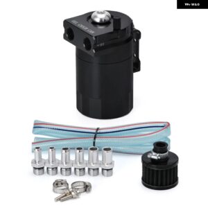 240ML バッフル付きアルミオイルキャッチタンク リザーバー タンク / オイルタンク フィルター 付き 汎用 VR-TK64 - black4