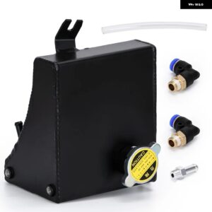 240SX S13 SR20DET KA24DE KA24E KA24 アルミ製クーラント オーバーフロー タンク リザーバー キット 日産 適合車種: 240SX VR-TK47 - black