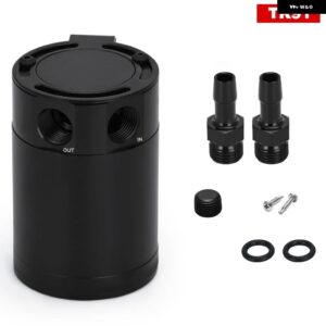 3/8インチ NPT インレットアウトレット 2ポート コンパクト バッフル付き オイルキャッチタンク VR-TK91 - TK91