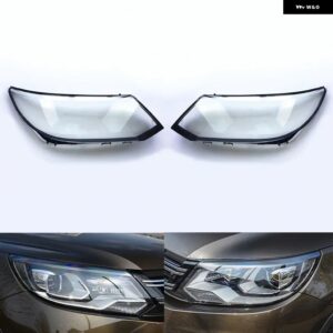 VOLKSWAGEN VW TIGUAN 2013 - 17 ヘッドライト カバー 車用 ヘッドランプ レンズ ガラス 交換用 フロントランプ シェード オートシェル - 2 Pcs Left and Right