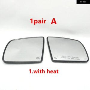 オートヒーター付きバックミラー ガラスレンズ トヨタ タンドラ 2014 - 20 セコイア 2018-2020 - 1Pair A