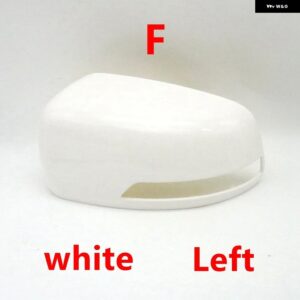 車用バックミラー カバー アンダーキャップ ガラスレンズ ウィンカーライト フレーム JAC S3 2014 2015 2016 - 1pcs F left white