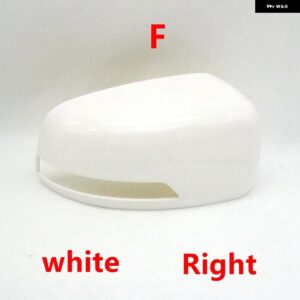 車用バックミラー カバー アンダーキャップ ガラスレンズ ウィンカーライト フレーム JAC S3 2014 2015 2016 - 1pcs F Right white