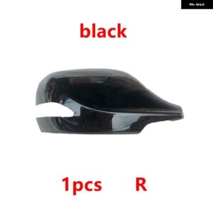 カーアクセサリー 外装 バックミラー カバー 蓋 フレーム ガラスレンズ ウィンカーライトランプ JAC REFINE S5 2013-2017 - 1pcs black cover R