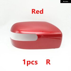 車用バックミラー カバー フレーム アンダーキャップ レンズ 折りたたみ 式モーター マツダ5 8 MPV 2007-2013 CX-7 2007-2012 CX-9 2006-2009 - 1pcs red Right