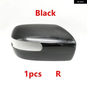 車用バックミラー カバー フレーム アンダーキャップ レンズ 折りたたみ 式モーター マツダ5 8 MPV 2007-2013 CX-7 2007-2012 CX-9 2006-2009 - 1PCS Black Right