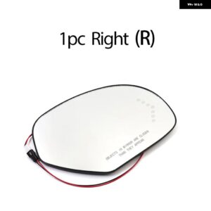 ドアウィング リアビュー バックミラー ガラス サイドミラー レンズ ヒーター付きサイドミラー ガラス GMC ユーコン XL シエラ 1500 2500 3500 - 1PC Right