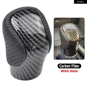 オートレザー ABS トランス ミッション ギア シフト ノブ ハンド レバー トヨタ レクサス ES GS-450H GX IS-300 NX-300H RC-300 RX-350 2015-2021 - Carbon-Hole