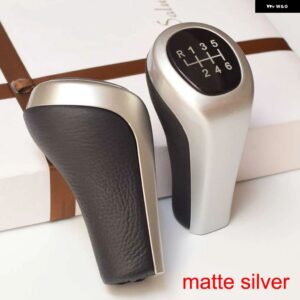 ギア シフト ノブ BMW Z4 E85 E86/Z5/Z8 E52 マニュアル 5 6速 カースティック ギア レバー シフター ハンドボール ABSレザー 1個 - Long-Matt-6