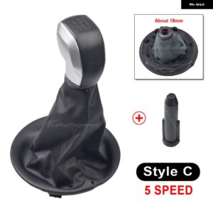 車用 ギア シフト ノブ レバー シフター スティック ゲートル ブーツ カバー PUレザー シトロエン ベルリンゴ III MK3 プジョー パートナー 2008年以降 - C-5R-And Boot