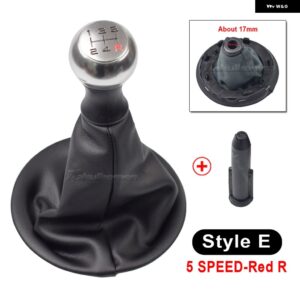 車用 ギア シフト ノブ レバー シフター スティック ゲートル ブーツ カバー PUレザー シトロエン ベルリンゴ III MK3 プジョー パートナー 2008年以降 - E-5R-And Boot