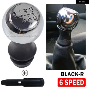 5速カー ギア シフト ノブ ブーツ カバー プジョー 106 107 206 207 301 306 307 308 406 407 2008 3008 シトロエン C2 C3 C4 アクセサリー - 6 speed