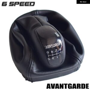 車用 ギア シフト ノブ レバー ノブ メルセデス ベンツ C クラス W203 C32 AMG 2001-2007 マニュアル 5 6速 レザー ゲイター ブーツ カバー - AVANTGARDE-6