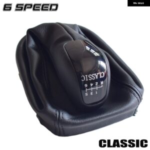 車用 ギア シフト ノブ レバー ノブ メルセデス ベンツ C クラス W203 C32 AMG 2001-2007 マニュアル 5 6速 レザー ゲイター ブーツ カバー - CLASSIC-6