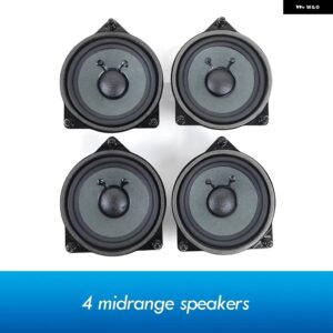 車用サブウーファー メルセデス W205 W213 W222 GLC ツイーター オーディオ ホーン ミッドトーン スピーカー 高音 スピーカー 高忠実度 スピーカーセット - 4 door speakers