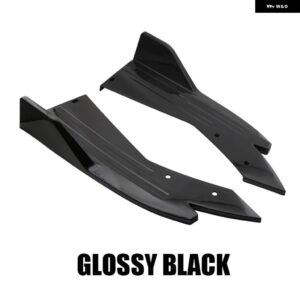 車用リア バンパー ディフューザー スプリッター スポイラー カナード サイドスカート カバー BMW E90 E46 F20 アウディ A4 B8 GOLF 5 6 7 - black