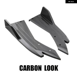 車用リア バンパー ディフューザー スプリッター スポイラー カナード サイドスカート カバー BMW E90 E46 F20 アウディ A4 B8 GOLF 5 6 7 - Carbon Look