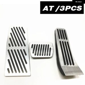 マツダ3アクセサリー車アクセル ペダルアルミ 合金 車 フットレスト ペダル内装 カスタム 滑り止めゴムペダルカバー 2022 - AT 3