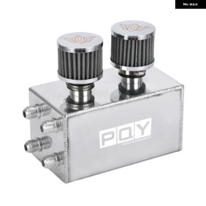 LIZHI レーシング オイルキャッチタンク ブリーザータンク ホンダ シビック インテグラ EK EG DC LZ-OCC02-QY - Silver Tank