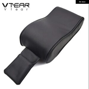 VTEAR VW TIGUAN 2020-2017 MK2アクセサリーカー アームレスト ボックス レザー パッド クッション カーセンター コンソール アームレスト シート自動車 - black