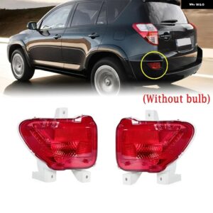 トヨタ RAV4 2005-2012 リア バンパー リフレクター ライト バルブ 無 テール パーキング ブレーキライト ウォーミングシグナル 81456-42010 81457-42010 - 1 Pair