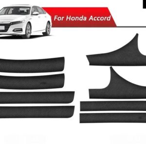 カーボンレザー インテリア エクステリアドアシルドアシルデコレーションウェルカムペダル ホンダ アコード10TH 2018 - 21 - Interior Exterior