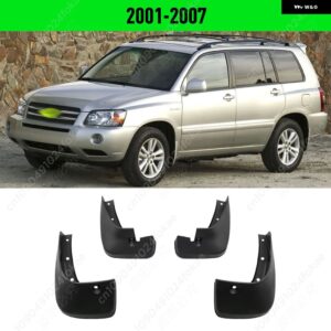 トヨタ ハイランダー 2001-2019 2014 - 18 フェンダー マッドガード ガード スプラッシュ カーアクセサリー - 2001-2007