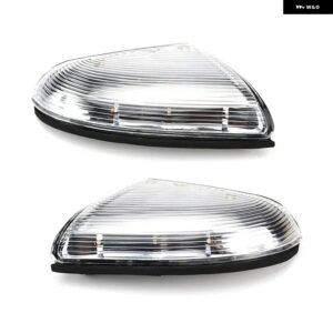 1ペア シーケンシャルLEDサイドミラー ウィンカー パドルライト ダッジ ラム 1500 2500 2009-2018 リバースミラー ローボトムライト - Transparent lens