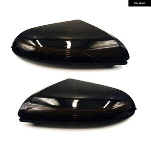 1ペア シーケンシャルLEDサイドミラー ウィンカー パドルライト ダッジ ラム 1500 2500 2009-2018 リバースミラー ローボトムライト - Black lens