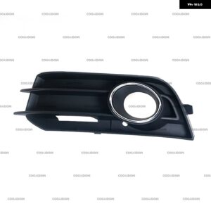 アウディ A1 2010 - 14 フロント バンパー フォグランプ グリル カバー ブラック 耐腐食性 8X0807681A 8X0807682A - With Light Hole-LH