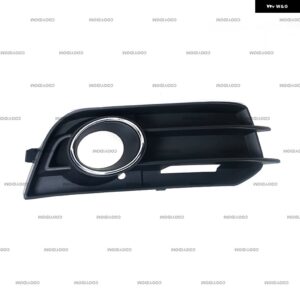 アウディ A1 2010 - 14 フロント バンパー フォグランプ グリル カバー ブラック 耐腐食性 8X0807681A 8X0807682A - With Light Hole-RH