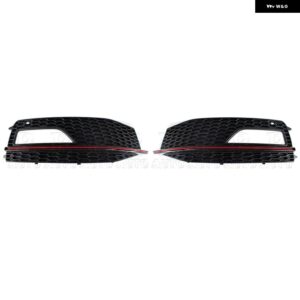 アウディ A4 B8 Sライン S4 2013 2014 2015 フロント バンパー フォグライト ランプカバー グリル グリル 8K0807682M 8K0807681L カーパーツ - Red-1Pair