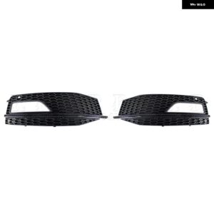 アウディ A4 B8 Sライン S4 2013 2014 2015 フロント バンパー フォグライト ランプカバー グリル グリル 8K0807682M 8K0807681L カーパーツ - Black 1Pair