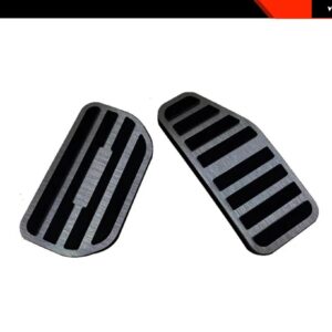 車用アクセルブレーキレストフットペダル 2019-2025 ジムニー 内装 パーツアクセサリー 合金 - black