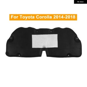 1個 ブラック 車用フロント エンジン フード 遮音 断熱コットン トヨタ カローラ 2007-2018/ トヨタ カローラ セダン 2019-2020 - black