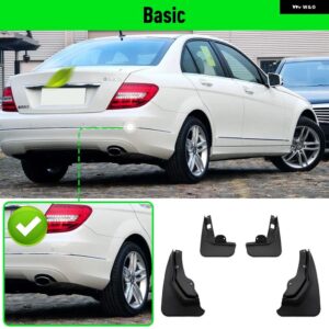メルセデス ベンツ C クラス W204 スポーツ 2012-2013 フェンダー マッド フラップ スプラッシュガード マッドガード カーアクセサリー - Standard