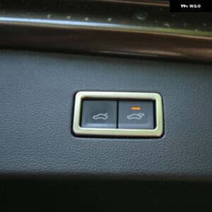 トランク リア 収納 ボックス 装飾 ステッカー スイッチ フォルクスワーゲン ティグアンL 2017-2022カーアクセサリー - black