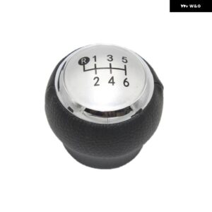 トヨタ ヴェルソ 2009-16 カー スタイリング 6速ギアスティック シフト ノブ レザーカバー - black