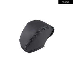 トヨタ RAV4 2019-24 RAV 4 XA50 ハイブリッド PUレザー カー ギア シフト カラー シフト ノブカバー アクセサリー - black