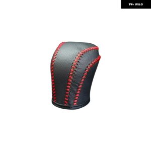 トヨタ カローラ E210 カムリ XV70 2019-24 ハイブリッド PUレザー カー ギア シフト ヘッドカバー トリム アクセサリー - red