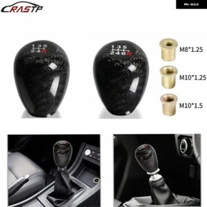 汎用 5/6スピード レーシング カーボン ギア シフト ノブ 楕円形 マニュアル トランス ミッション シフター レバー ノブ ハンドルノブ SFN117